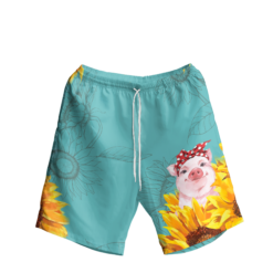 Pig Live Like Someone Left The Gate Open! Hawaiian Shirt And Short Pant - Short Pant - Yellow