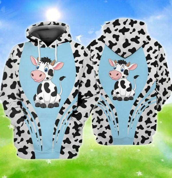 s l1600 2 600x623px Blue Baby Cow Lover All Over Print 3D Hoodie