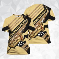 Saxophone Lover All Over Print 3D Shirt - 3D T-Shirt - Black