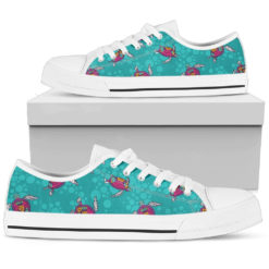Sea Turtle Low Top Shoes For MEn And Women - Women's Shoes - White
