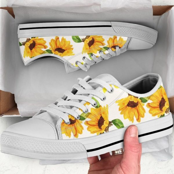 Sunflower Lover Best Gift For Men And Women Low Top Shoes - Men's Shoes - Yellow
