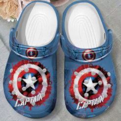 The Captain America Unisex Clog Shoes - Clog Shoes - Red