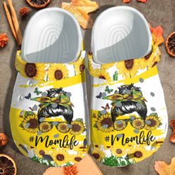 thumb show 508a015d feec 41cf ac35 f05084b551f0 247x247px Mom Life Sunflower Girl Mother's Day Gift Clog Shoes