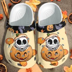 thumb show d7b7523d 168b 4942 afc2 b8b4f204249e 247x247px Halloween Clog Skull Pumpkin Nightmare Clog Shoes