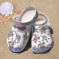 Turtle Shoes Crocs Ocean Beach Clog Shoes For Men And Women - Clog Shoes - White