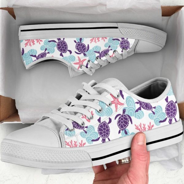 Turtle Shoes For Men And Women Low Top Shoes - Women's Shoes - White
