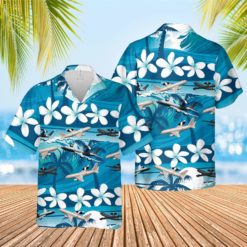 708208250e037d2847d8b15200b30b2d 247x247px Tropical Flower Boeing E 3 Sentry Hawaiian Shirt