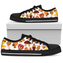 African Inspired Low Top Shoes For Men And Women - Women's Shoes - Black
