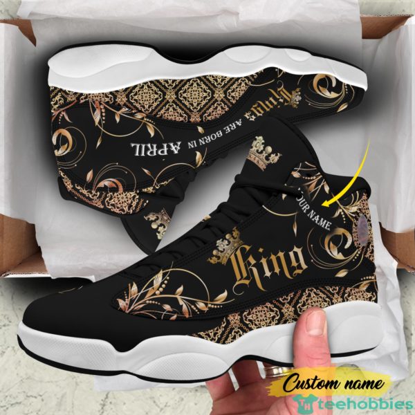 april king birthday gift personalized name air jordan 13 shoes 66 3 HFnFl 600x600px April King Birthday Gift Personalized Name Air Jordan 13 Shoes 66
