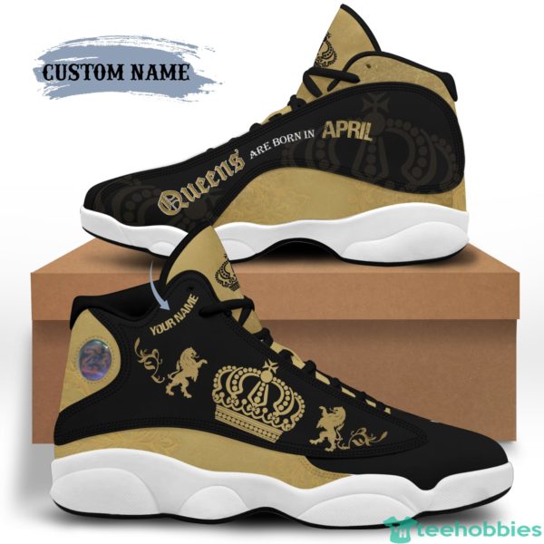 april queen birthday gift personalized name air jordan 13 shoes 196 1 2NteI 600x600px April Queen Birthday Gift Personalized Name Air Jordan 13 Shoes 196