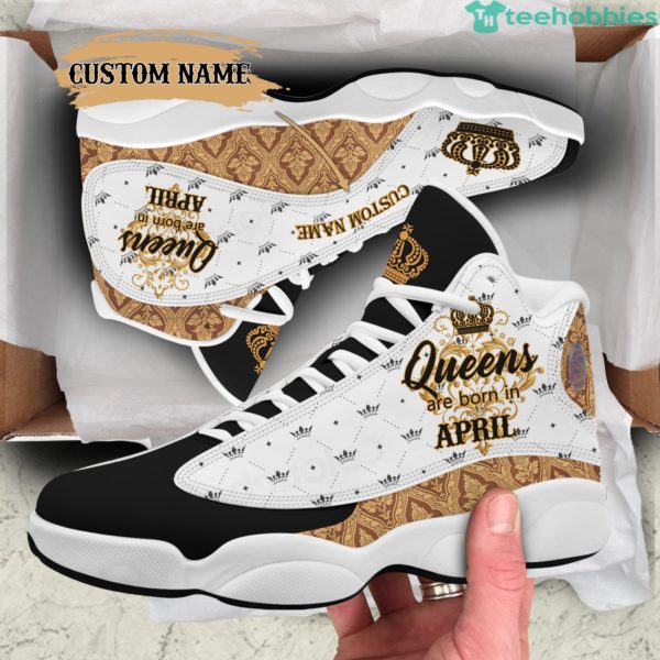 april queen birthday gift personalized name air jordan 13 shoes 45 4 J1RA2 600x600px April Queen Birthday Gift Personalized Name Air Jordan 13 Shoes 45