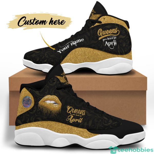april queen birthday gift personalized name air jordan 13 shoes 62 1 leHwT 600x600px April Queen Birthday Gift Personalized Name Air Jordan 13 Shoes 62