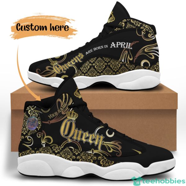 april queen birthday gift personalized name air jordan 13 shoes 65 1 yYniS 600x600px April Queen Birthday Gift Personalized Name Air Jordan 13 Shoes 65