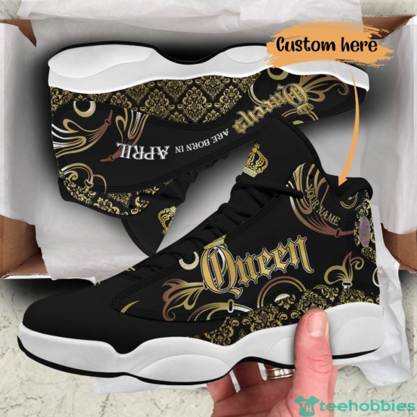 april queen birthday gift personalized name air jordan 13 shoes 65 2 drRam 600x600px April Queen Birthday Gift Personalized Name Air Jordan 13 Shoes 65