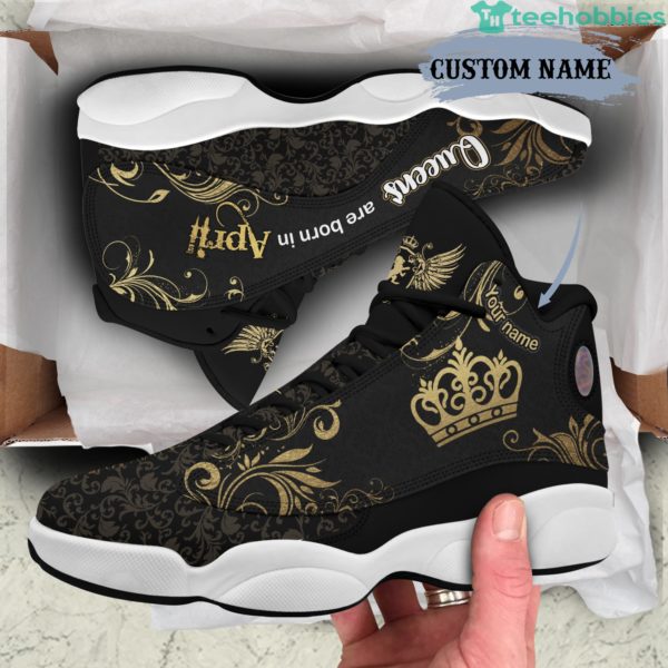 april queen birthday gift personalized name air jordan 13 shoes 98 2 Lj6Yk 600x600px April Queen Birthday Gift Personalized Name Air Jordan 13 Shoes 98