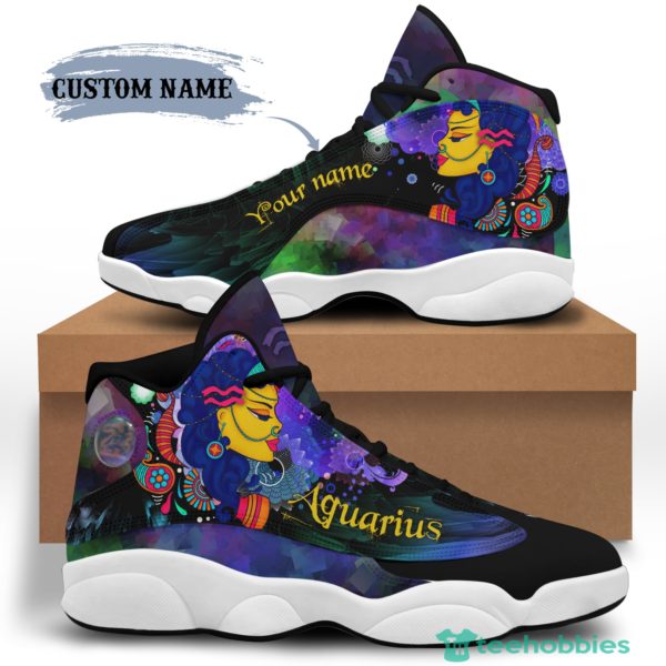 aquarius birthday gift personalized name air jordan 13 shoes sku89 1 uJ925 600x600px Aquarius Birthday Gift Personalized Name Air Jordan 13 Shoes SKU89