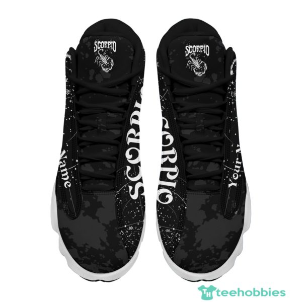 black and white scorpio zodiac personalized name air jordan 13 shoes 3 0TDm6 600x600px Black And White Scorpio Zodiac Personalized Name Air Jordan 13 Shoes