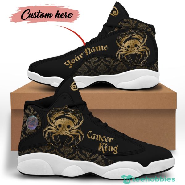 cancer king birthday gift personalized name air jordan 13 shoes 2 Cf7Sk 600x600px Cancer King Birthday Gift Personalized Name Air Jordan 13 Shoes