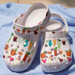 Cocktails Lover Cocktails Party Unisex Clog Shoes - Clog Shoes - White