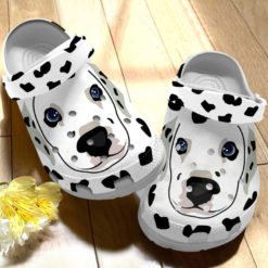 Dog Lover Dalmatian Dog Clog Shoes - Clog Shoes - White