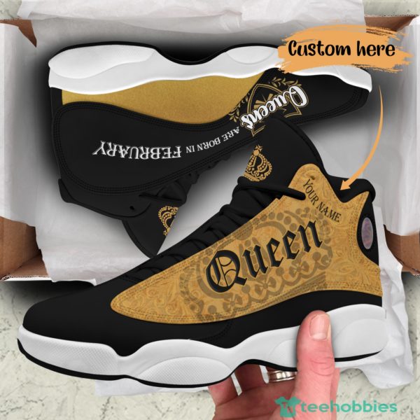 february birthday gift queen birthday gift personalized name air jordan 13 shoes 64 2 XuD6e 600x600px February Birthday Gift Queen Birthday Gift Personalized Name Air Jordan 13 Shoes 64