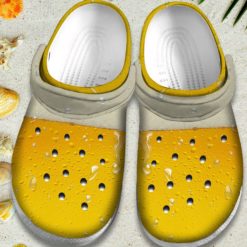 Funny Clog Beer Lover Clog Shoes For Men And Women - Clog Shoes - Yellow