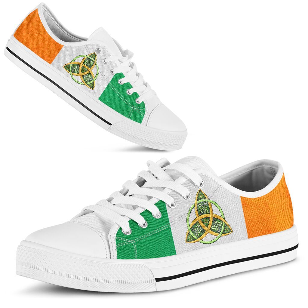 Irish Circle Happy Patrick's Day Low Top Shoes For Men And Women