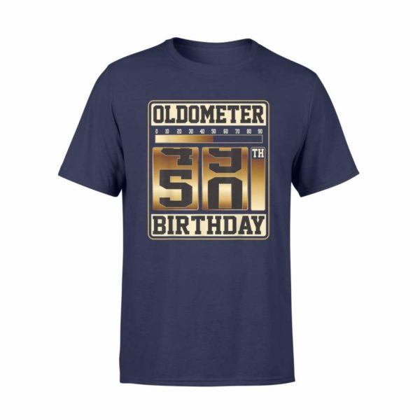 oldometer 49 50 birthday gift t shirt unisex t shirt navy 600x600px Oldometer 49 50 Birthday Gift T Shirt