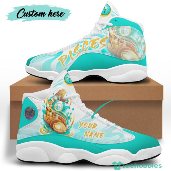 pisces birthday gift personalized name air jordan 13 shoes sku 208 1 2p3nU 600x600px Pisces Birthday Gift Personalized Name Air Jordan 13 Shoes SKU 208