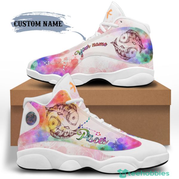 pisces birthday gift personalized name air jordan 13 shoes sku 219 1 2Injk 600x600px Pisces Birthday Gift Personalized Name Air Jordan 13 Shoes SKU 219