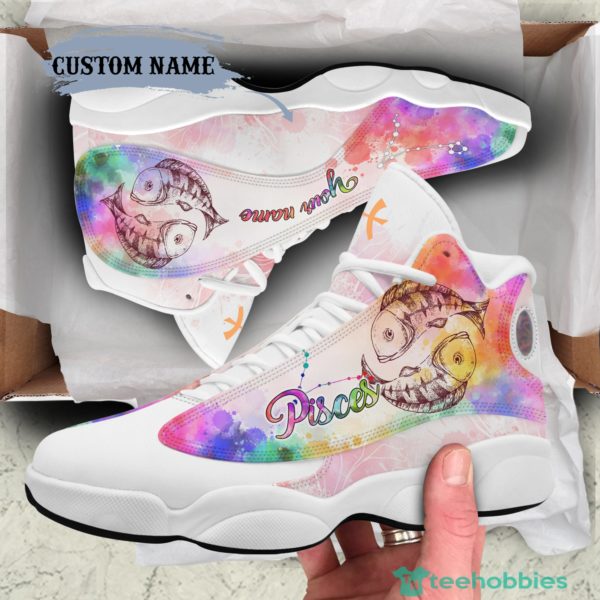 pisces birthday gift personalized name air jordan 13 shoes sku 219 2 hYOuY 600x600px Pisces Birthday Gift Personalized Name Air Jordan 13 Shoes SKU 219