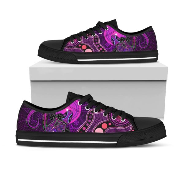Purple The Lizard and The Sun Low Top Shoes For Men And Women - Men's Shoes - Black