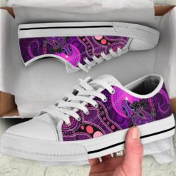 Purple The Lizard and The Sun Low Top Shoes For Men And Women - Women's Shoes - White