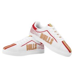 Red Bulls Leather Low Top Shoes - Women's Shoes - White