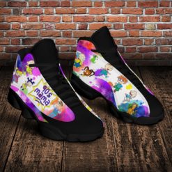 Rugrats 90s Mama Color Air Jordan 13 Shoes - Men's Air Jordan 13 - Black