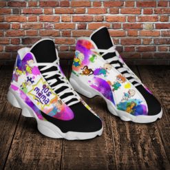 Rugrats 90s Mama Color Air Jordan 13 Shoes - Men's Air Jordan 13 - White