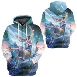 Sagittarius Birthday Gift All Over Print 3D T-Shirt Hoodie Zip Hoodie - 3D Zip Hoodie - Blue