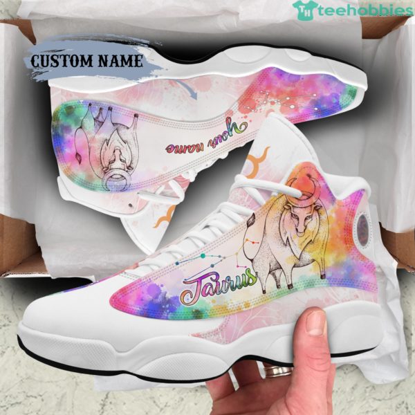 taurus birthday gift personalized name air jordan 13 shoes sku 219 2 vFoe3 600x600px Taurus Birthday Gift Personalized Name Air Jordan 13 Shoes SKU 219