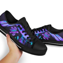 Turtle Pattern Low Top Shoes For Men And Women - Women's Shoes - Black