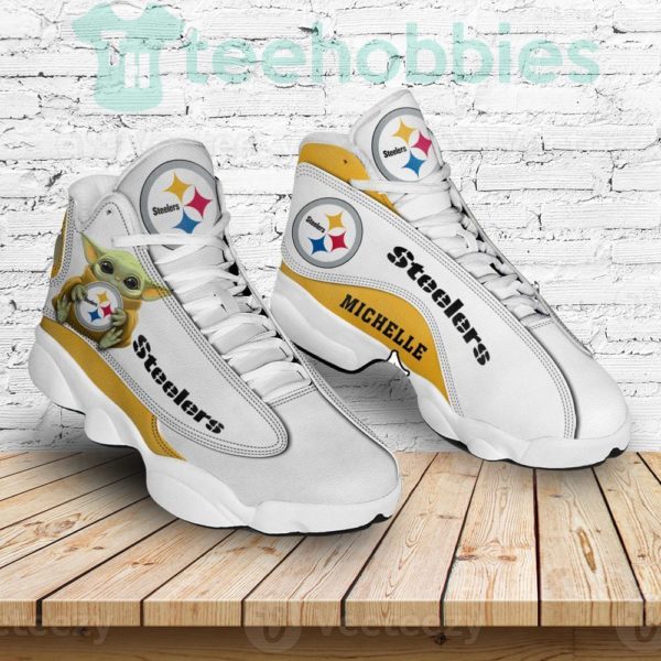 Pittsburgh2BSteelers2BGrogu2BBaby2BYoda2BCustom2BPersonalised2BAir2BJordan2B132BXIII2BShoes2BFlint2BRetro2BDesign2BFor2BMens2BWomens 2 LwcK2 600x600px Pittsburgh Steelers Grogu Baby Yoda Custom Personalised Air Jordan 13 Shoes