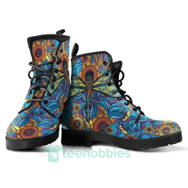 abstract dragonfly leather boots shoes 1 VTmoJ 600x600px Abstract Dragonfly Leather Boots Shoes