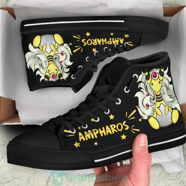 ampharos sneakers high top shoes gift idea 2 L14ws 600x600px Ampharos Sneakers High Top Shoes Gift Idea