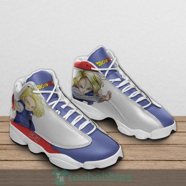 android 18 custom dragon ball anime air jordan 13 shoes 2 6I4fd 600x600px Android 18 Custom Dragon Ball Anime Air Jordan 13 Shoes