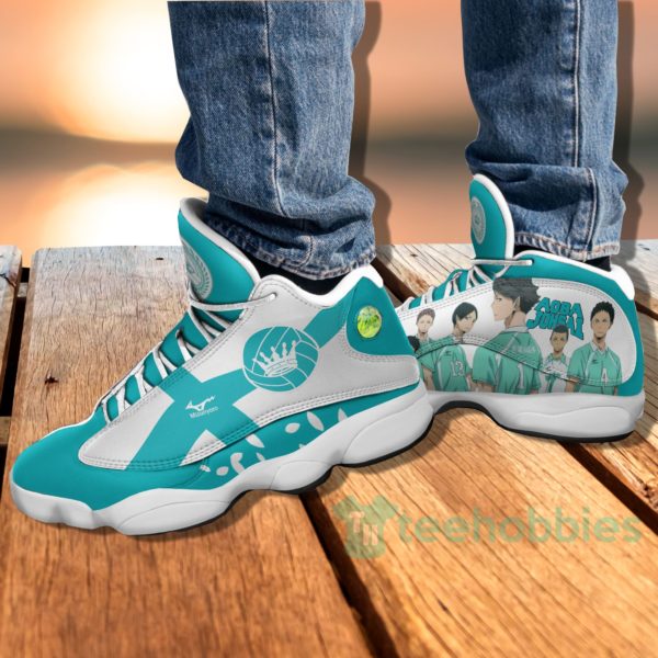 aoba johsai high custom haikyuu anime air jordan 13 shoes 4 zMwYf 600x600px Aoba Johsai High Custom Haikyuu Anime Air Jordan 13 Shoes