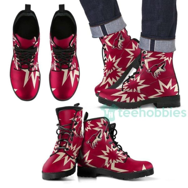 arizona coyotes leather boots shoes 1 81vzw 600x600px Arizona Coyotes Leather Boots Shoes