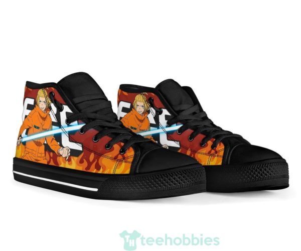 arthur boyle fire force anime high top shoes fan gift 3 Uzd2I 600x500px Arthur Boyle Fire Force Anime High Top Shoes Fan Gift