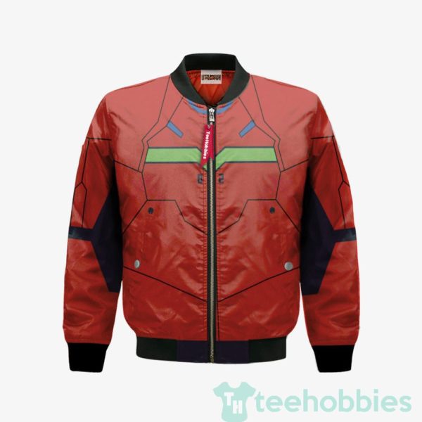 asuka langley soryu custom neon genesis evangelion cosplay bomber jacket 1 kvVcE 600x600px Asuka Langley Soryu Custom Neon Genesis Evangelion Cosplay Bomber Jacket