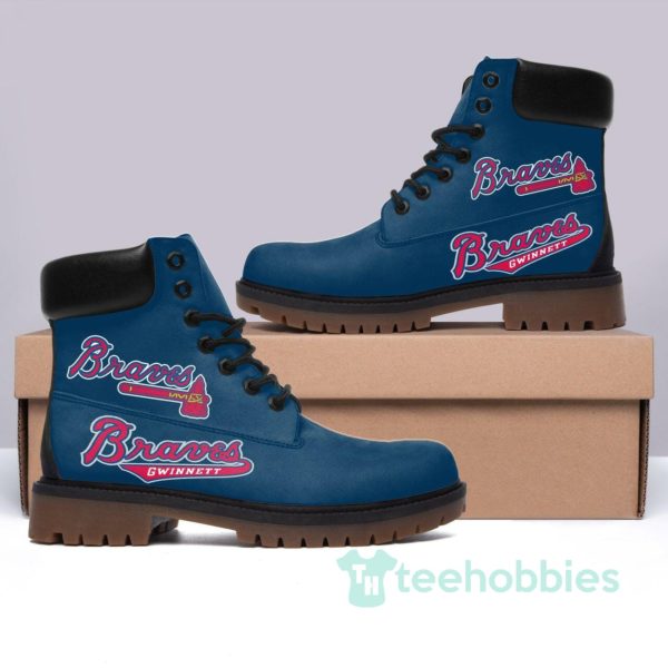 atlanta braves baseball leather boots men women shoes 1 FpdrV 600x600px Atlanta Braves Baseball Leather Boots Men Women Shoes
