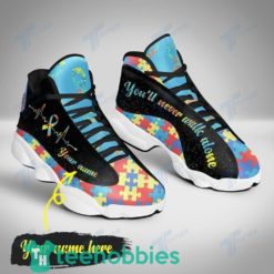 autism never walk alone custom name air jordan 13 sneaker shoes 3 KnokQ 247x247px Autism Never Walk Alone Custom Name Air Jordan 13 Sneaker Shoes