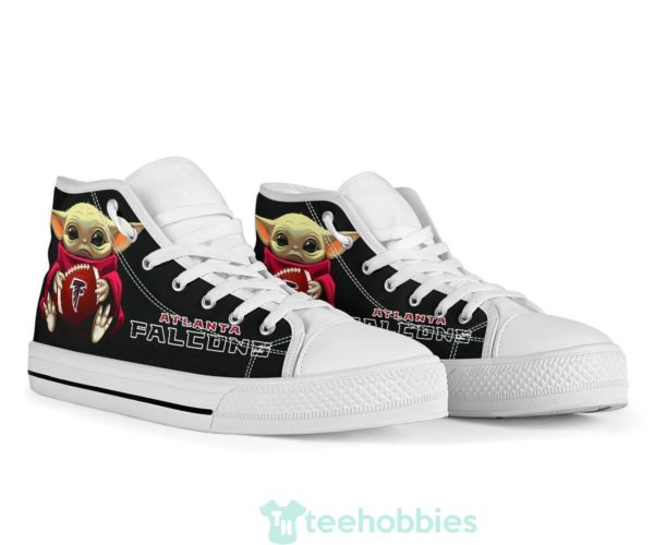 baby yoda hug falcons high top shoes fan gift 4 OiHDw 600x500px Baby Yoda Hug Falcons High Top Shoes Fan Gift